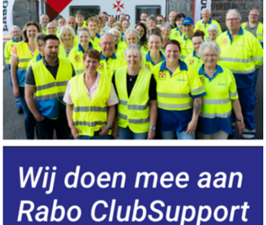 Wij doen mee aan Rabo ClubSupport 2026